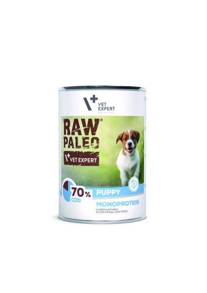 Raw Paleo Puppy konservai šuniukams su menke 400 g