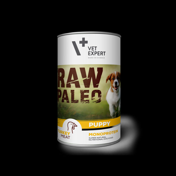 Raw Paleo Puppy konservai šuniukams su kalakutiena 400 g
