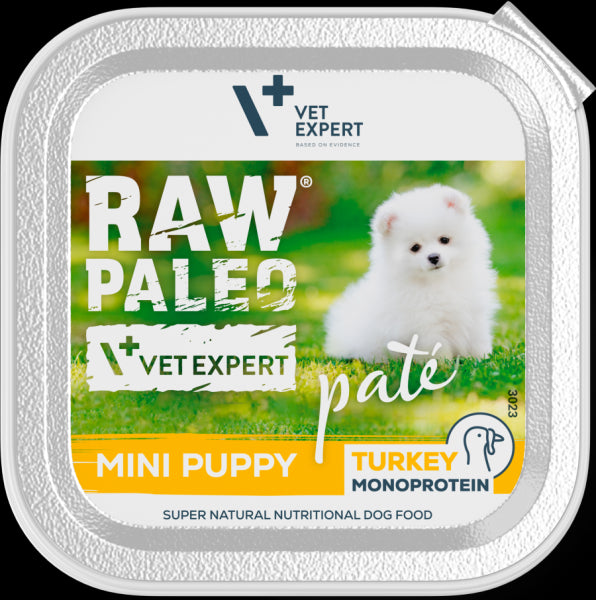 Raw Paleo Pate Mini Puppy paštetas šuniukams su kalakutiena 150 g