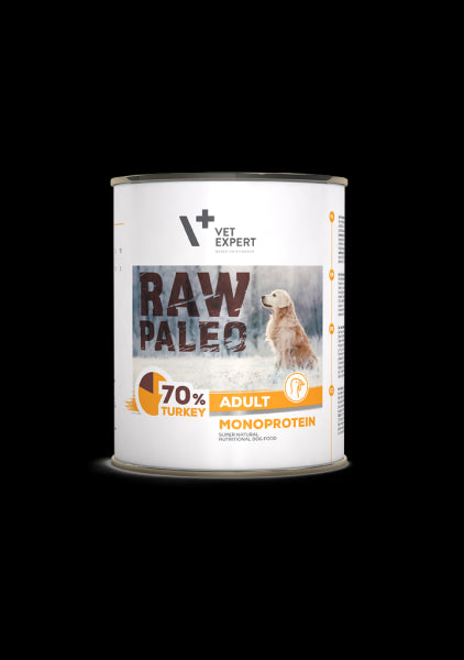 Raw Paleo Adult konservai šunims su kalakutiena 800 g
