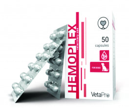Hemoplex kapsulės šunims ir katėms, esant anemijai N50
