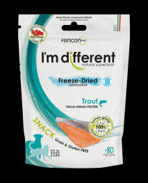 I'm Different liofilizuoti upėtakio skanėstai, 40 g
