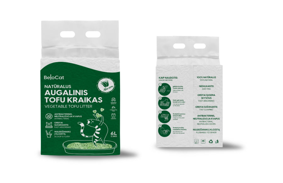 BeloCat Tofu kraikas 6l (2,5 kg), alijošiaus kvapo