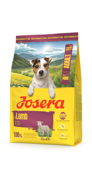 JOSERA Mini Lamb begrūdis sausas pašaras mažų veislių šunims su ėriena, 3 kg