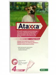 Ataxxa 500 mg/100 mg šunims 4-10 kg