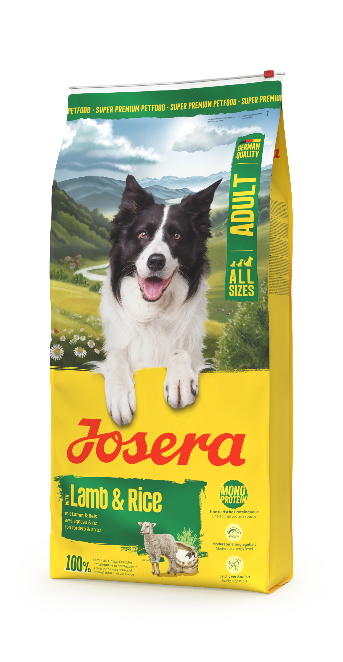 JOSERA A/S Lamb & Rice sausas pašaras šunims su ėriena ir ryžiais, 12,5 kg
