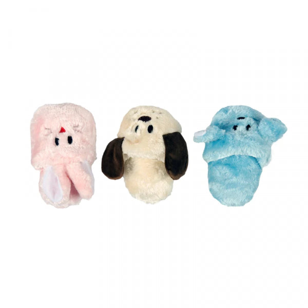 Žaislas šunims, pliušinė šlepetė, įvairių spalvų, 20cm