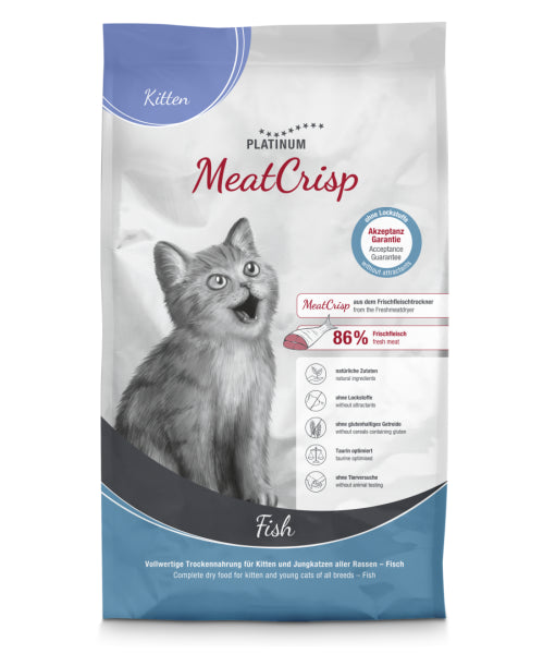 Platinum MeatCrisp sausas pašaras kačiukams su žuvimi 1,5 kg