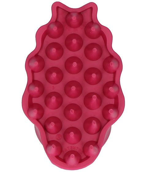 KONG ZoomGroom guminis šepetys, rožinis