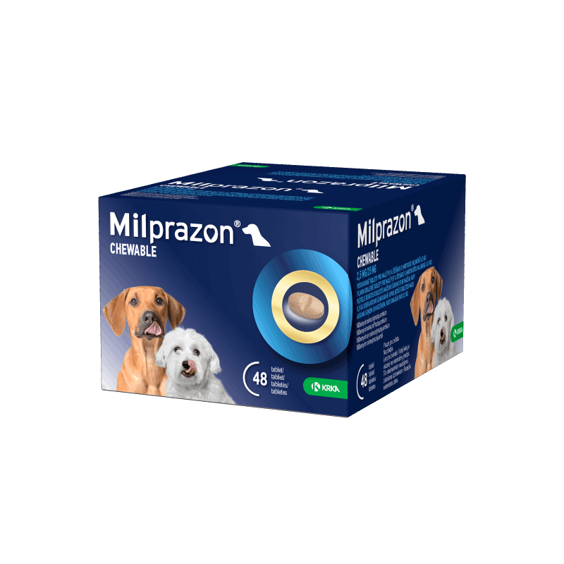 Milprazon Chewable 2,5 mg/25 mg tabletės mažiems šunims N1