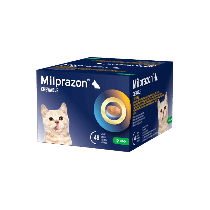 Milprazon Chewable 4 mg/10 mg tabletės mažoms katėms N1