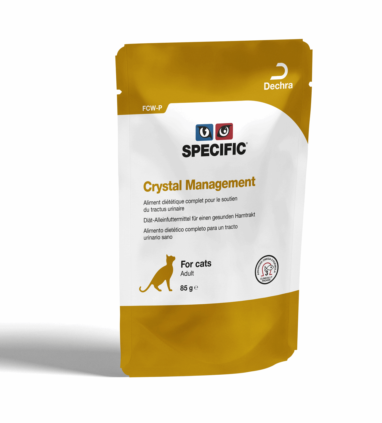 FCW-P 85g konservai drebučiuose katėms struvitinių akmenų profilaktikai