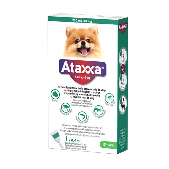 Ataxxa 200 mg/40 mg šunims iki 4 kg