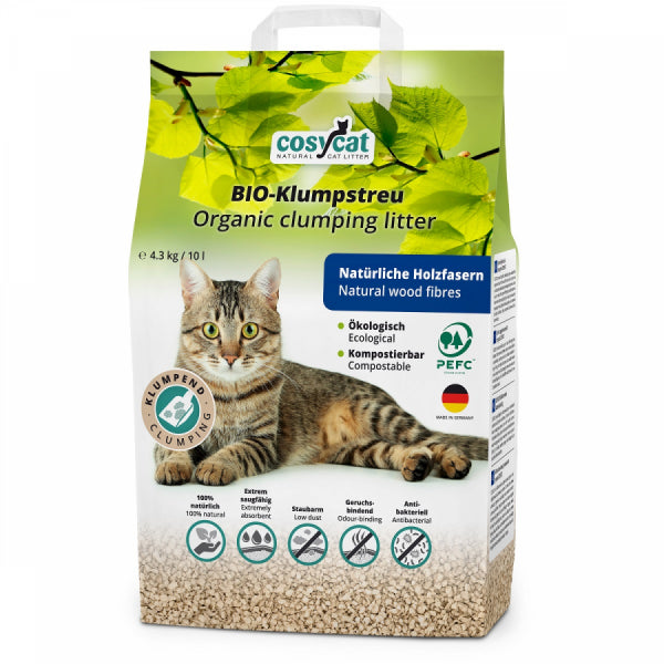 Cosycat sušokantis medžio drožlių kraikas 10 L (4,3 kg)