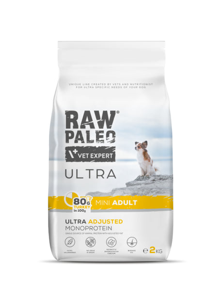 Raw Paleo Ultra Adult Mini Turkey su kalakutiena 2 kg