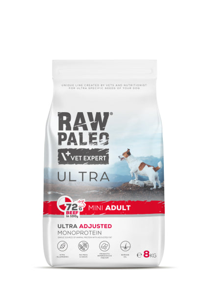 Raw Paleo Ultra Adult Mini Beef su jautiena 8 kg