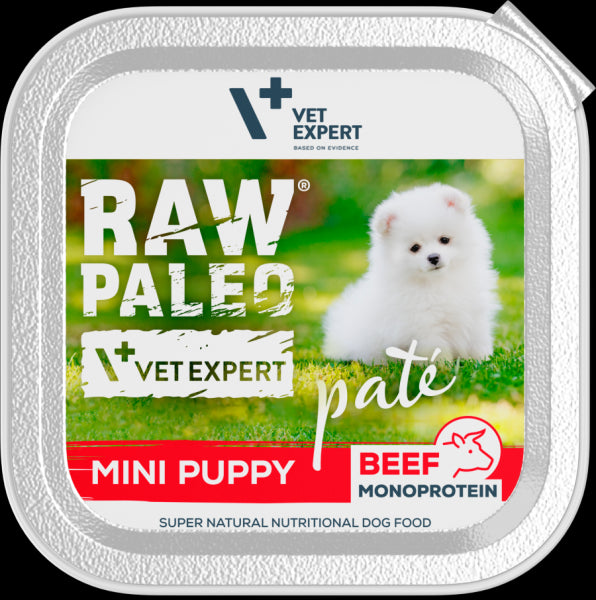 Raw Paleo Pate Mini Puppy paštetas šuniukams su jautiena 150 g