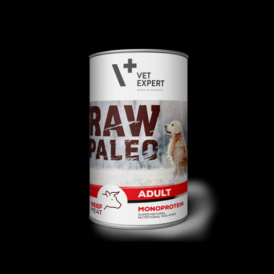 Raw Paleo Adult konservai šunims su jautiena 400 g