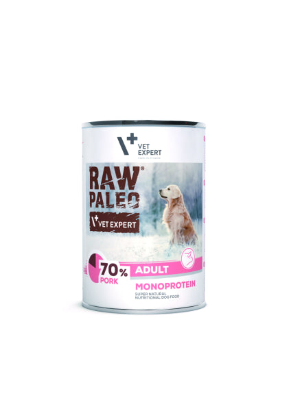 Raw Paleo Adult konservai šunims su kiauliena 400 g