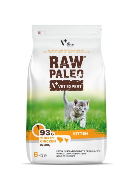 Raw Paleo Kitten kačiukams su kalakutiena ir vištiena 6 kg