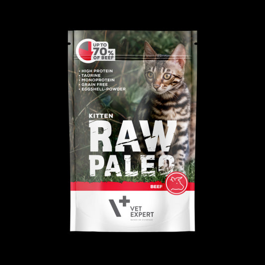 Raw Paleo Kitten guliašas kačiukams su jautiena 100 g