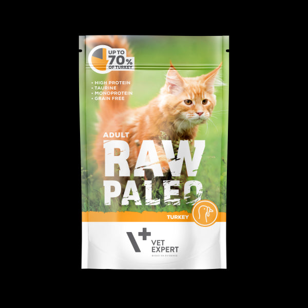 Raw Paleo Adult Cat guliašas katėms su kalakutiena 100 g