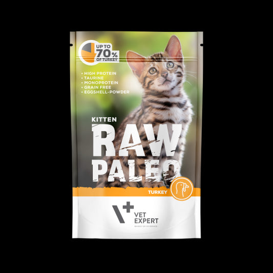 Raw Paleo Kitten guliašas kačiukams su kalakutiena 100 g