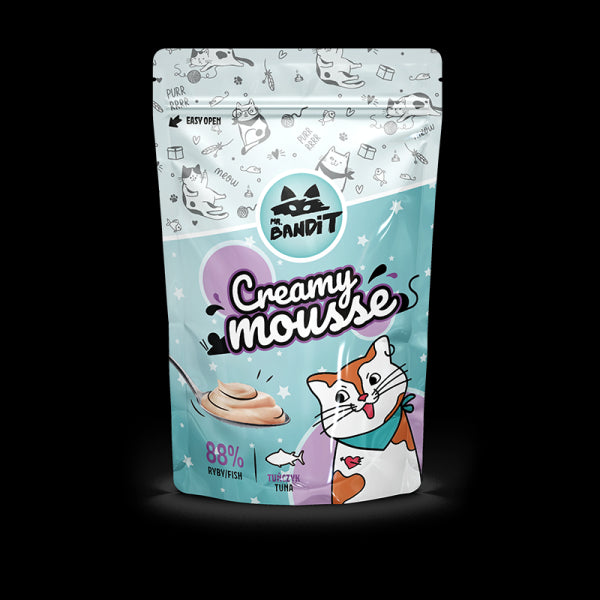 Mr. Bandit CREAMY MOUSSE skanėstas katėms su tunu 60 g