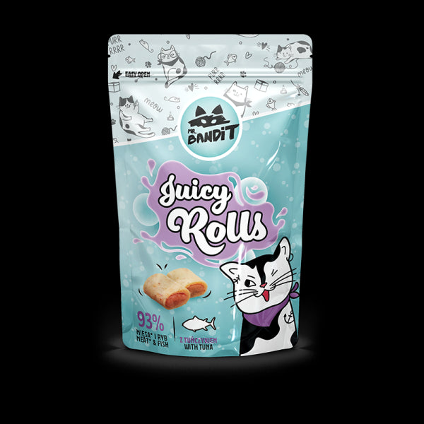 Mr. Bandit JUICY ROLLS skanėstas katėms su vištiena ir tunu 40 g