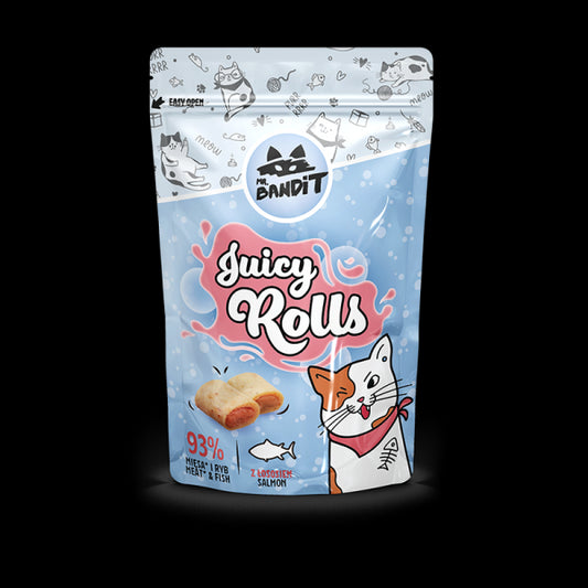 Mr. Bandit JUICY ROLLS skanėstas katėms su vištiena ir lašiša 40 g