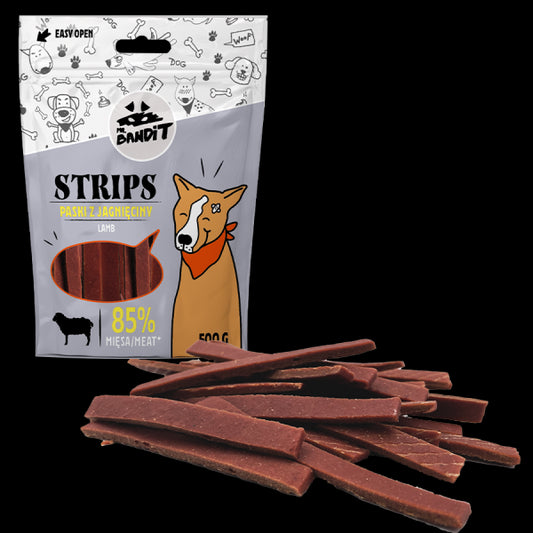 Mr. Bandit STRIPS ėrienos ir vištienos juostelės 500 g