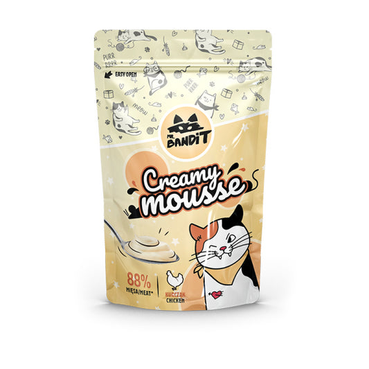 Mr. Bandit CREAMY MOUSSE skanėstas katėms su vištiena 60 g