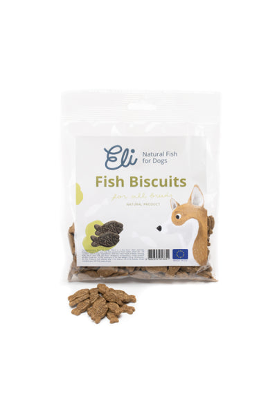ELI Žuvies sausainiukai 80 g, skanėstas šunims