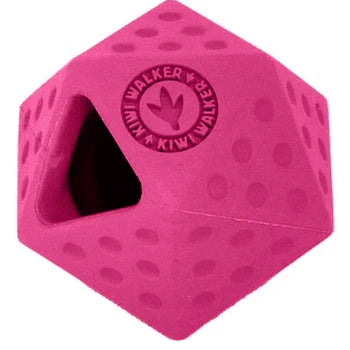 Žaislas šunims, Kiwi kampuotas kamuoliukas skanėstams, rožinis