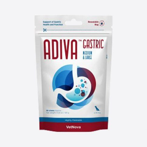 Adiva Gastric Medium&Large, papildas nuo padidėjusio rūgštingumo šunims, N30