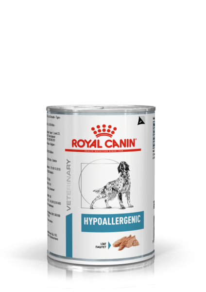 ROYAL CANIN VHN Dog Hypoallergenic Can 400 g konservai šunims, esant pašaro alergijoms ir netoleravimui