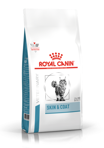 ROYAL CANIN VHN Cat Skin&Coat 1,5 kg pašaras katėms, tinkamai odos ir kailio funkcijai palaikyti