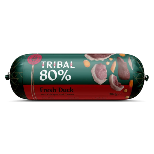 TRIBAL konservai šunims su šviežia antiena – Gourmet Sausage 80% Fresh Duck, 300g