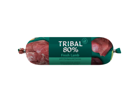 TRIBAL konservai šunims su šviežia ėriena – Gourmet Sausage 80% Fresh Lamb, 300g