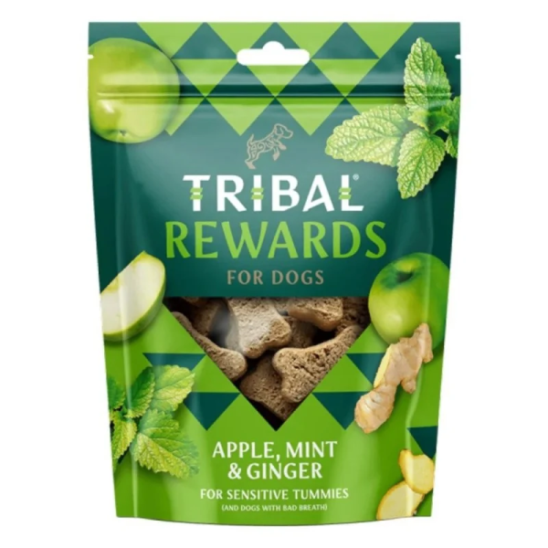 TRIBAL Rewards šunų sausainiai obuolys, mėta ir imbieras, 125 g pakuotė
