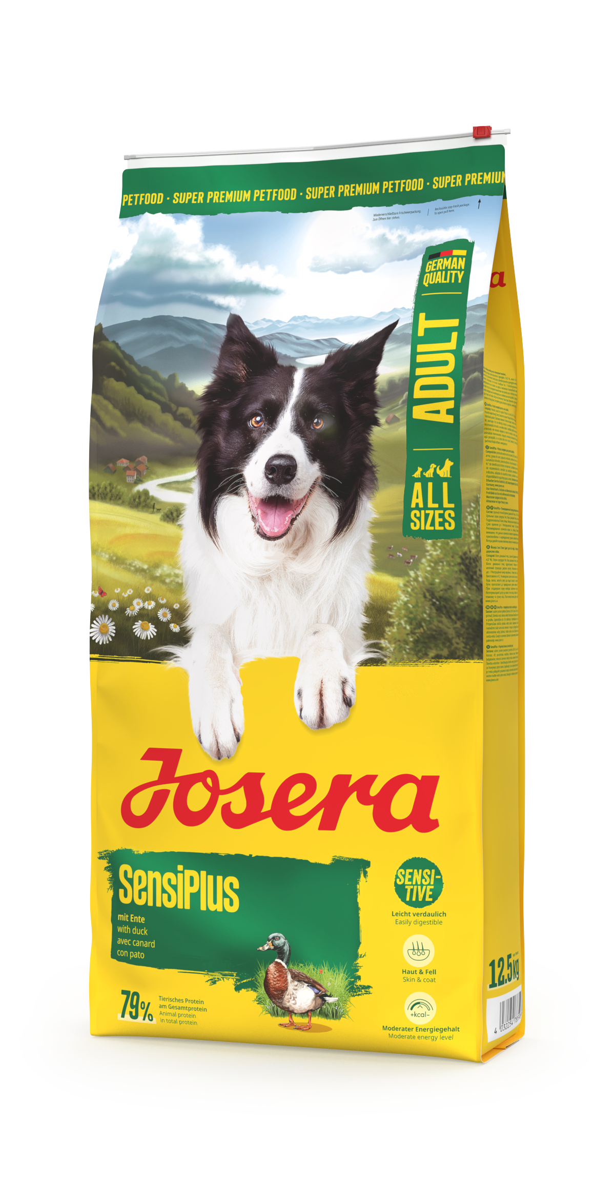 JOSERA SensiPlus sausas pašaras jautriems šunims su antiena, 12,5 kg