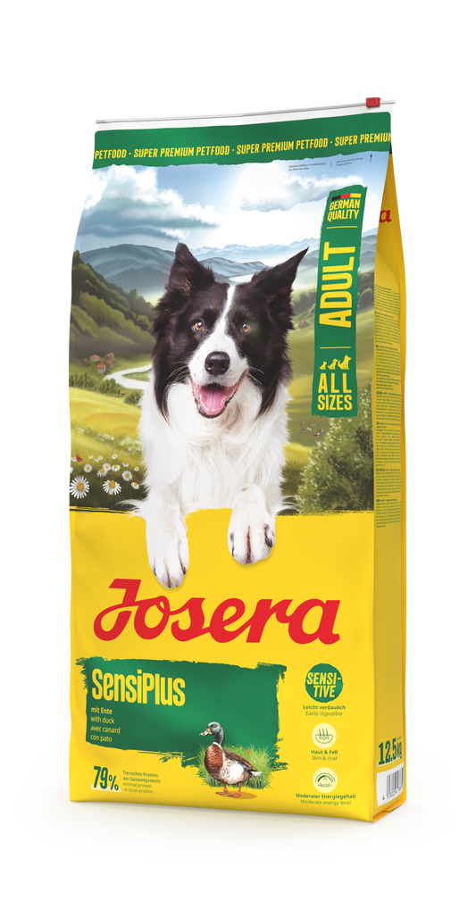 JOSERA SensiPlus sausas pašaras jautriems šunims su antiena, 12,5 kg