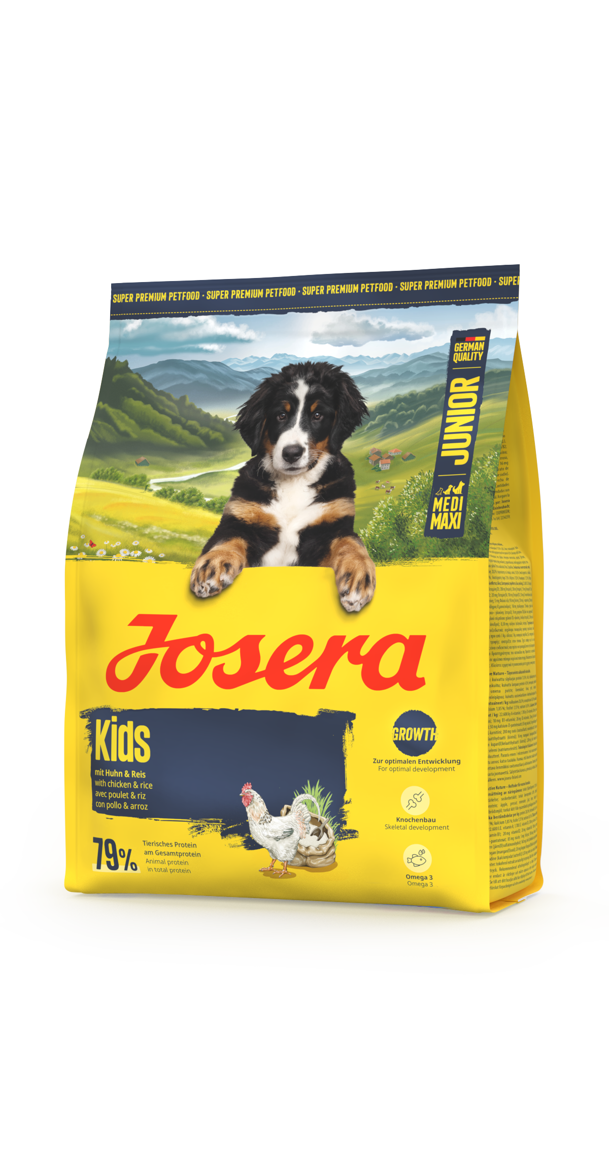 JOSERA Kids sausas pašaras jauniems šunims su paukštiena, 900 g