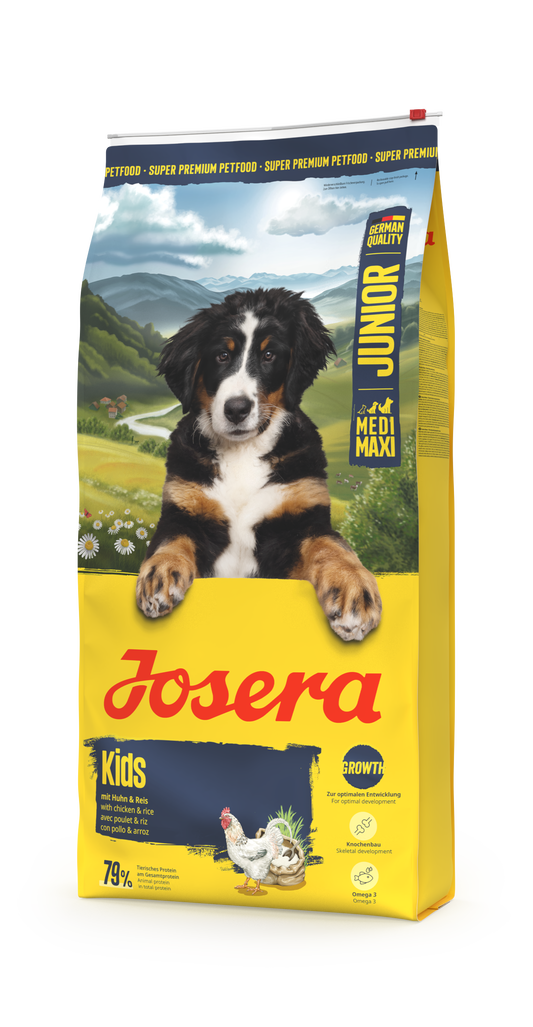 JOSERA Kids sausas pašaras jauniems šunims su paukštiena, 12,5 kg
