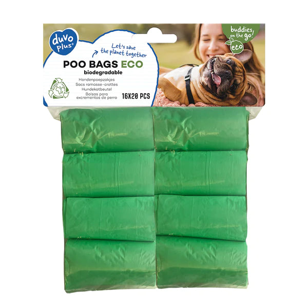 Poop Bags Eco mašeliai gyvūnų išmatoms rinkti 8x20 vnt.