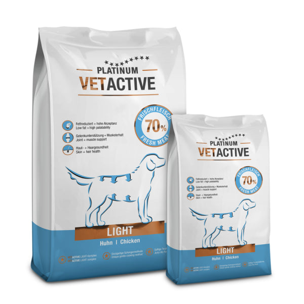 Platinum VetActive pašaras šunims turintiems antsvorio 15 kg (3x5kg)