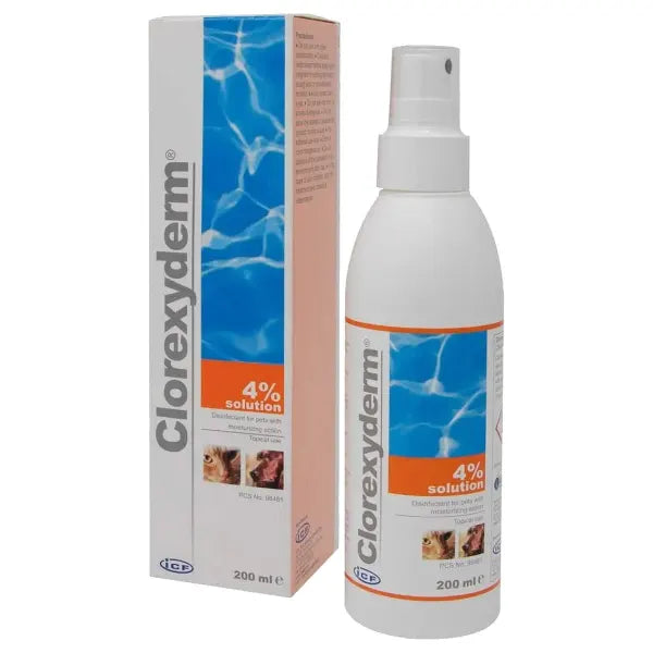 Clorexyderm 4% antiseptinis purškalas 200 ml buteliukas ir dėžutė