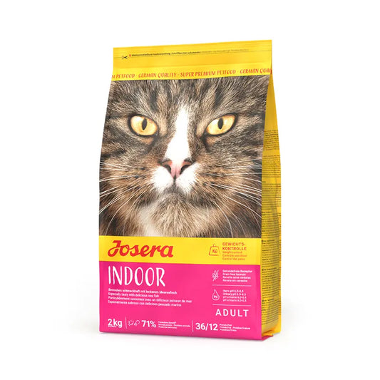 JOSERA Indoor begrūdis sausas pašaras sterilizuotoms katėms su paukštiena ir jūros žuvim, 10 kg