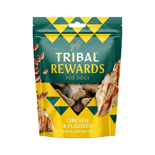 TRIBAL Skanėstas sausainiai šunims su vištiena ir linų sėmenimis – Chicken & Flaxseed, 125 g