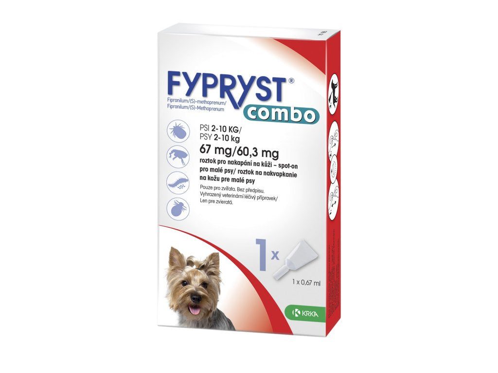 Fypryst Combo 67 mg/60,3 mg mažiems šunims (2-10 kg)